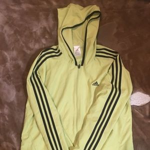 Yellow adidas wind  breaker